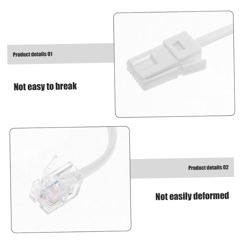 Lurrose 3 Meter British Phone Cord Extension Cable for Landline Modem Fax Easy Install - Image 3